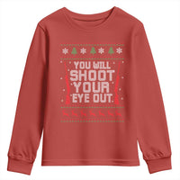 Funny You'll Shoot Your Eye Out Kid Youth Sweatshirt Christmas Movie Guns - Wonder Print Shop
