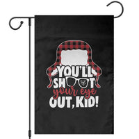 Funny You Will Shoot Your Eye Out Kid Garden Flag Christmas Movie Glasses Hat - Wonder Print Shop