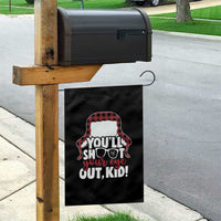 Funny You Will Shoot Your Eye Out Kid Garden Flag Christmas Movie Glasses Hat - Wonder Print Shop
