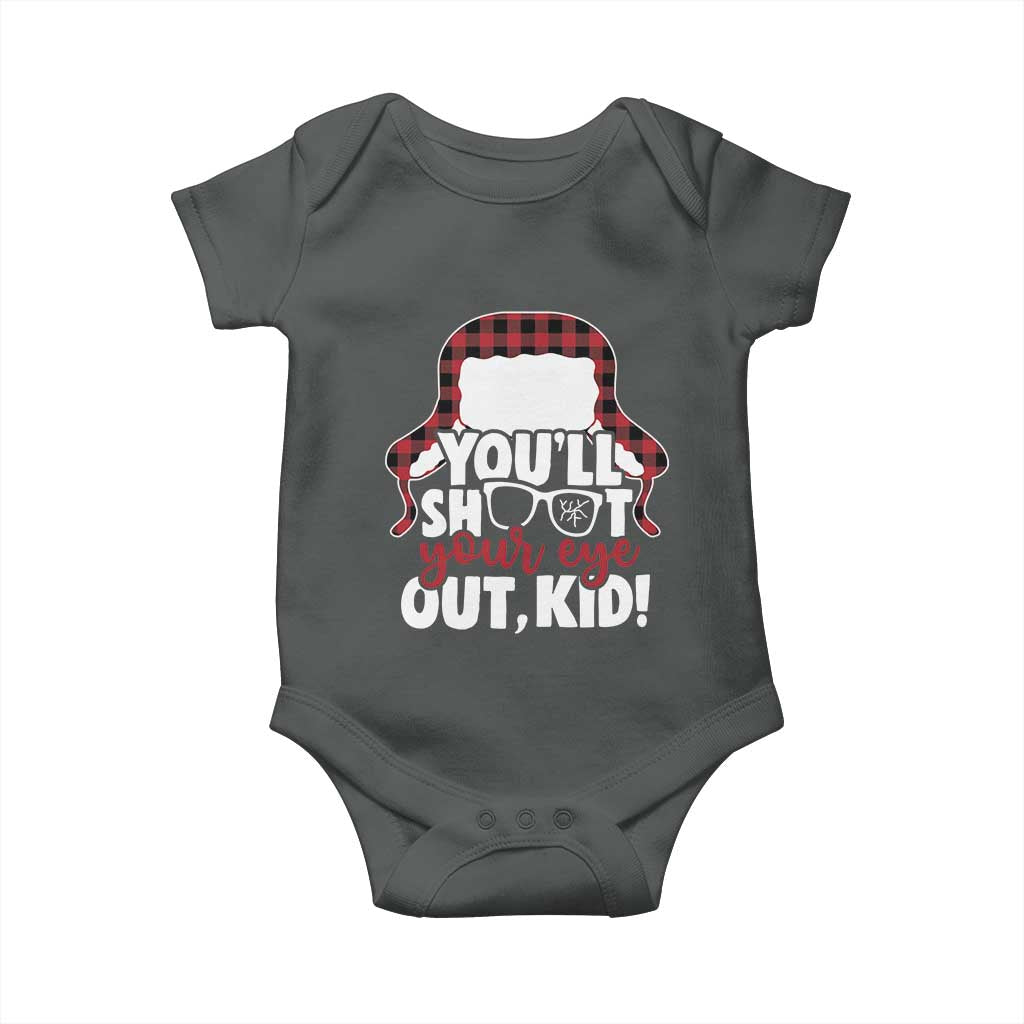 Funny You Will Shoot Your Eye Out Kid Baby Onesie Christmas Movie Glasses Hat - Wonder Print Shop
