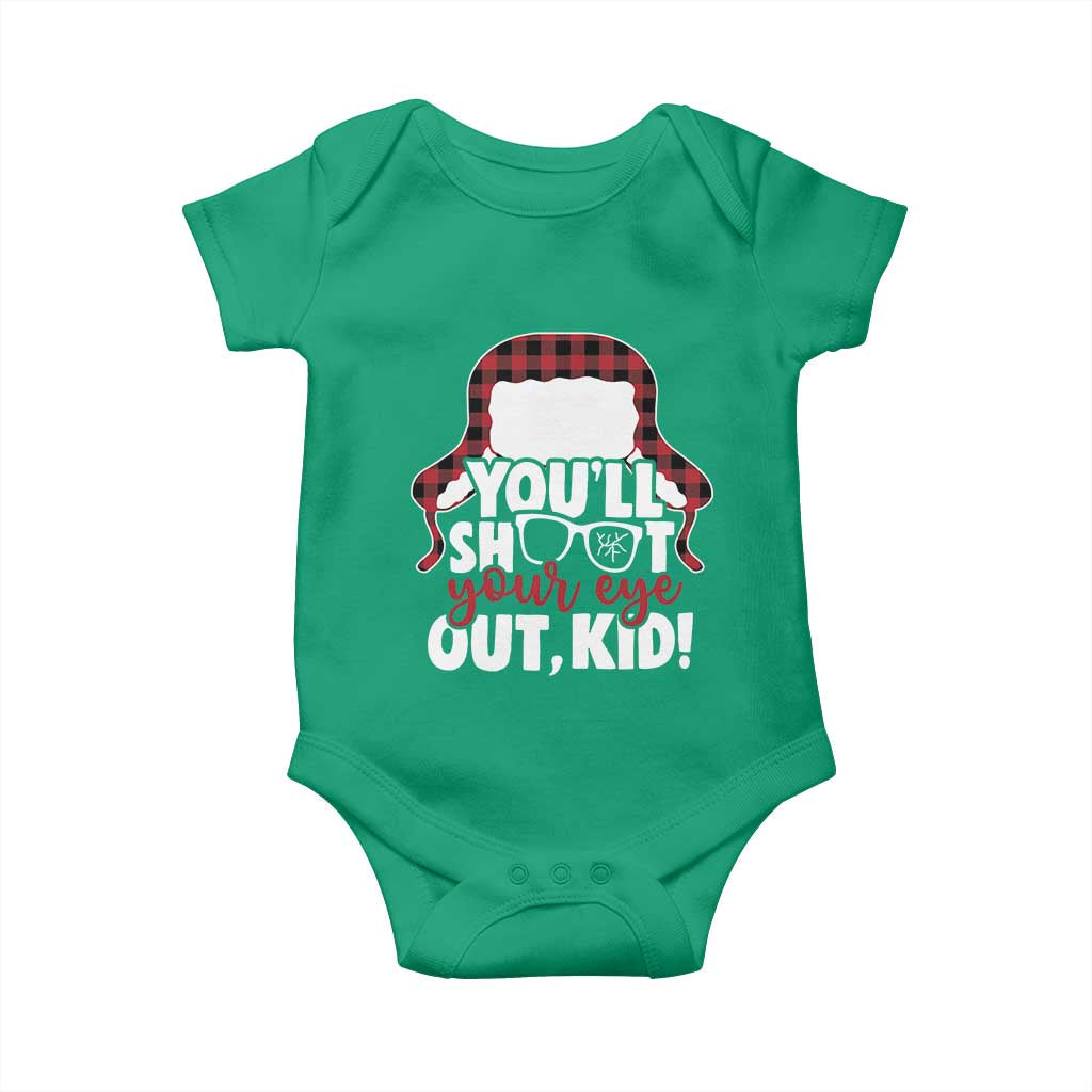 Funny You Will Shoot Your Eye Out Kid Baby Onesie Christmas Movie Glasses Hat - Wonder Print Shop