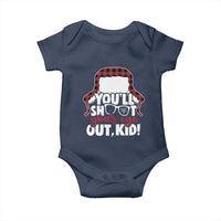 Funny You Will Shoot Your Eye Out Kid Baby Onesie Christmas Movie Glasses Hat - Wonder Print Shop