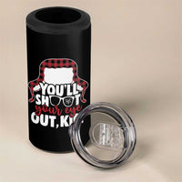 Funny You Will Shoot Your Eye Out Kid 4 in 1 Can Cooler Tumbler Christmas Movie Glasses Hat - Wonder Print Shop