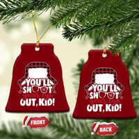 Funny You Will Shoot Your Eye Out Kid Ceramic Ornament Xmas Movie Glasses Hat - Wonder Print Shop