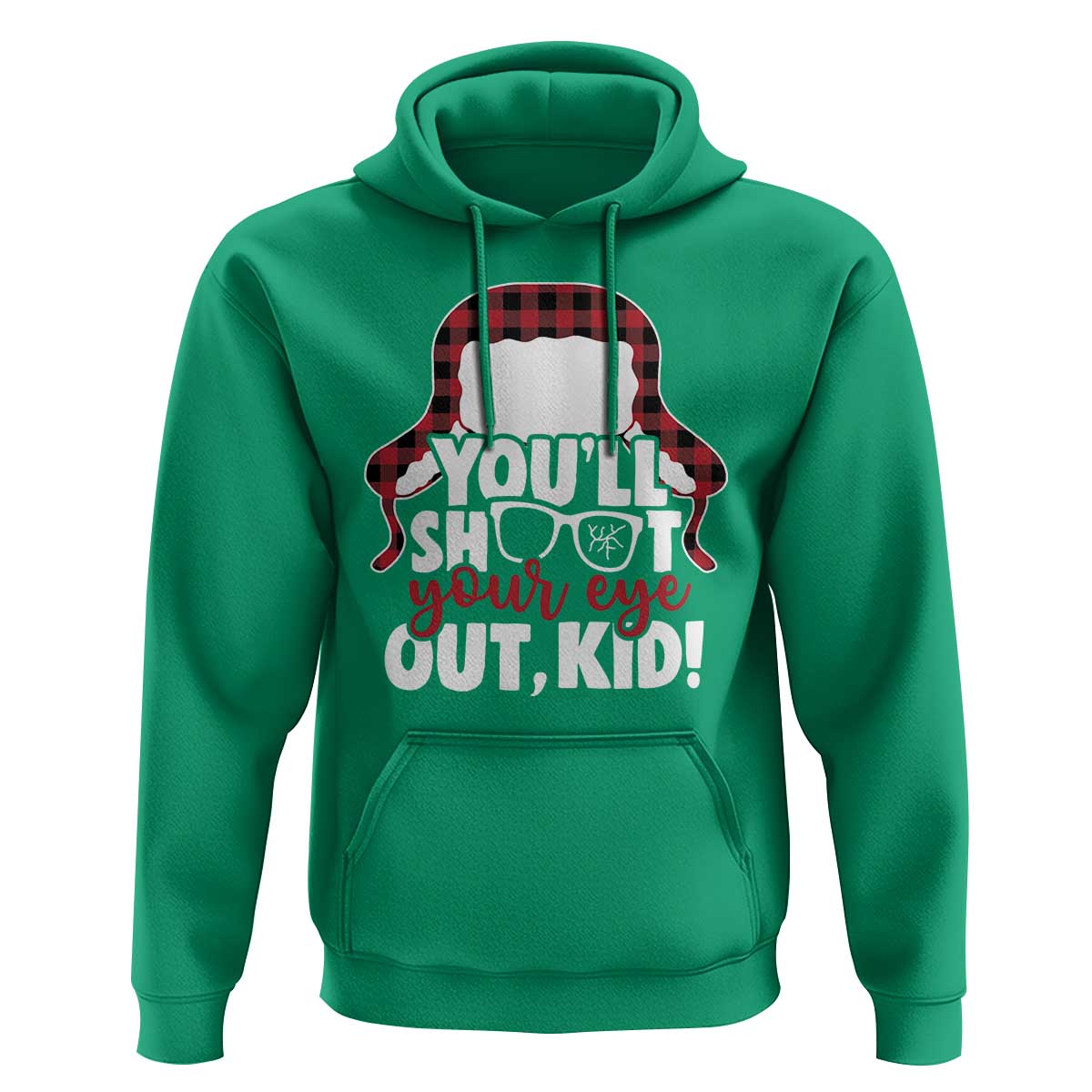 Funny You Will Shoot Your Eye Out Kid Hoodie Christmas Movie Glasses Hat - Wonder Print Shop