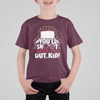 Funny You Will Shoot Your Eye Out Kid T Shirt For Kid Christmas Movie Glasses Hat - Wonder Print Shop