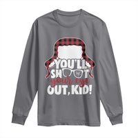 Funny You Will Shoot Your Eye Out Kid Long Sleeve Shirt Christmas Movie Glasses Hat - Wonder Print Shop