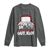 Funny You Will Shoot Your Eye Out Kid Long Sleeve Shirt Christmas Movie Glasses Hat - Wonder Print Shop