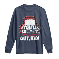 Funny You Will Shoot Your Eye Out Kid Long Sleeve Shirt Christmas Movie Glasses Hat - Wonder Print Shop