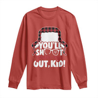 Funny You Will Shoot Your Eye Out Kid Long Sleeve Shirt Christmas Movie Glasses Hat - Wonder Print Shop