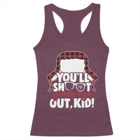 Funny You Will Shoot Your Eye Out Kid Racerback Tank Top Christmas Movie Glasses Hat - Wonder Print Shop