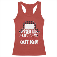 Funny You Will Shoot Your Eye Out Kid Racerback Tank Top Christmas Movie Glasses Hat - Wonder Print Shop