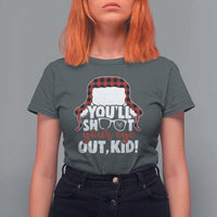 Funny You Will Shoot Your Eye Out Kid T Shirt For Women Christmas Movie Glasses Hat - Wonder Print Shop