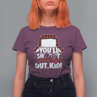 Funny You Will Shoot Your Eye Out Kid T Shirt For Women Christmas Movie Glasses Hat - Wonder Print Shop