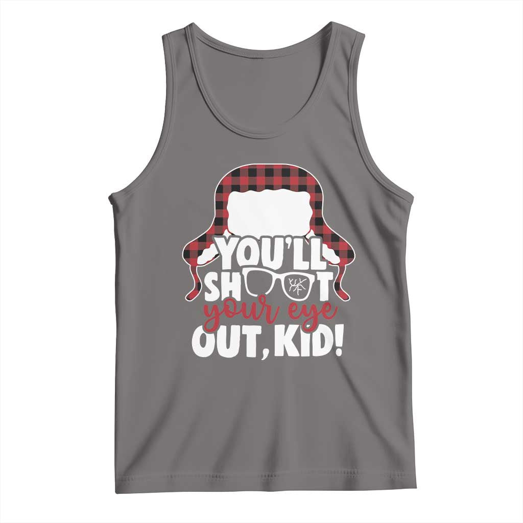 Funny You Will Shoot Your Eye Out Kid Tank Top Christmas Movie Glasses Hat - Wonder Print Shop