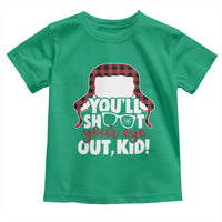 Funny You Will Shoot Your Eye Out Kid Toddler T Shirt Christmas Movie Glasses Hat - Wonder Print Shop