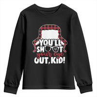 Funny You Will Shoot Your Eye Out Kid Youth Sweatshirt Christmas Movie Glasses Hat - Wonder Print Shop