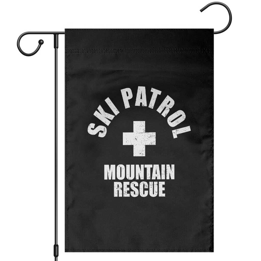 Ski Patrol Mountain Rescue Garden Flag Winter Slopes Skiing Snowboarding - Wonder Print Shop