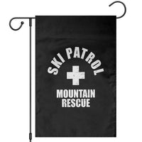 Ski Patrol Mountain Rescue Garden Flag Winter Slopes Skiing Snowboarding - Wonder Print Shop