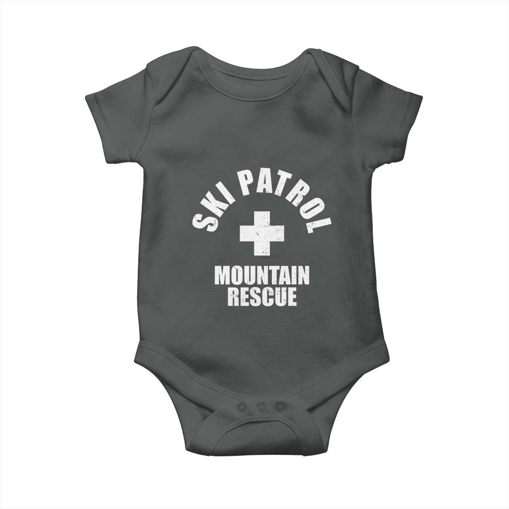 Ski Patrol Mountain Rescue Baby Onesie Winter Slopes Skiing Snowboarding - Wonder Print Shop