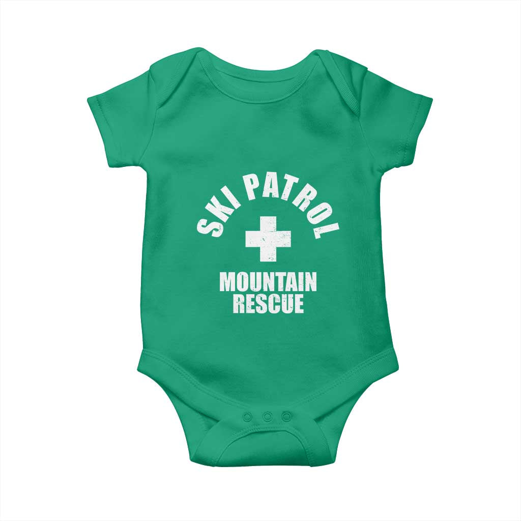 Ski Patrol Mountain Rescue Baby Onesie Winter Slopes Skiing Snowboarding - Wonder Print Shop