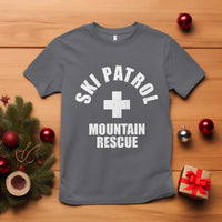Ski Patrol Mountain Rescue T Shirt Winter Slopes Skiing Snowboarding - Wonder Print Shop