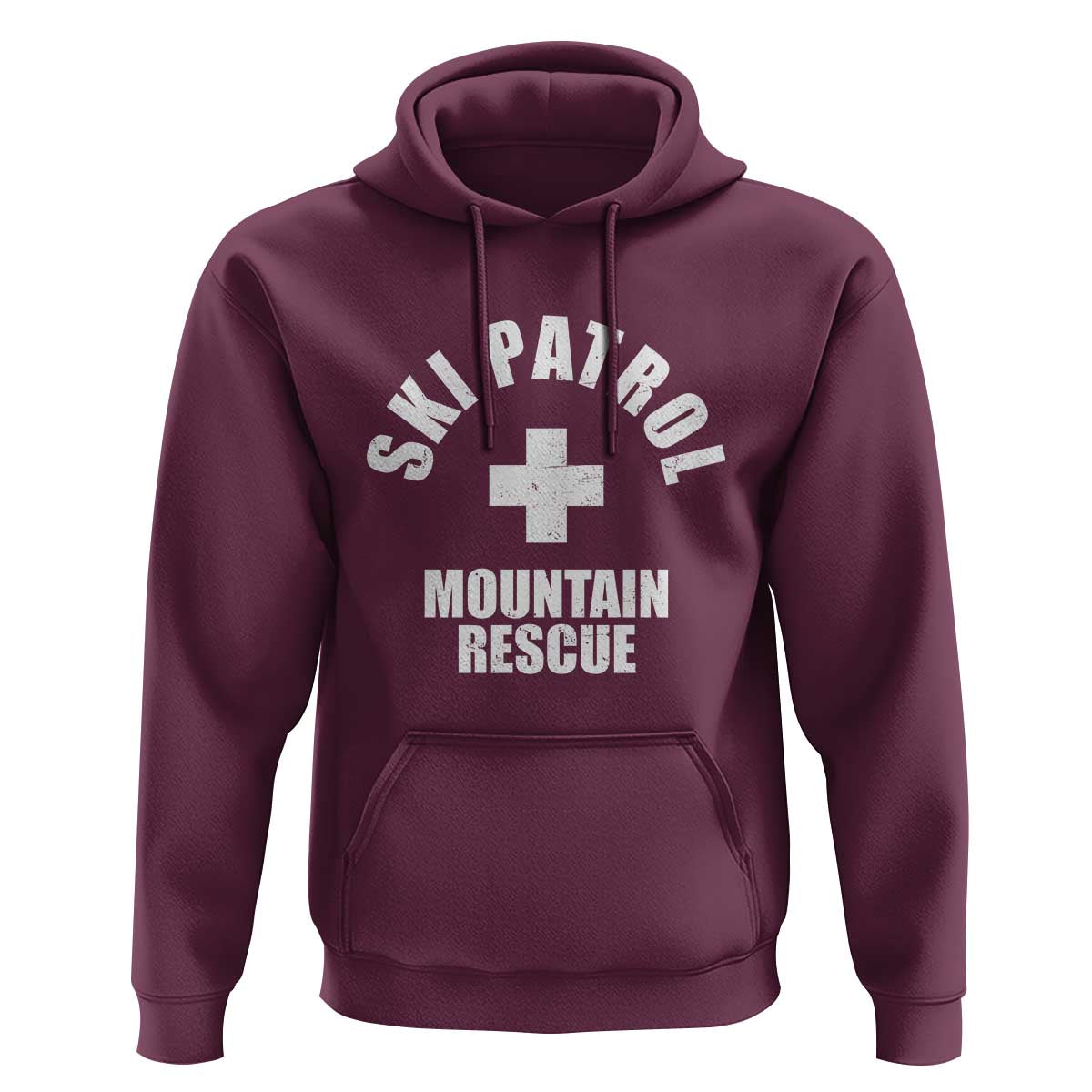 Ski Patrol Mountain Rescue Hoodie Winter Slopes Skiing Snowboarding - Wonder Print Shop