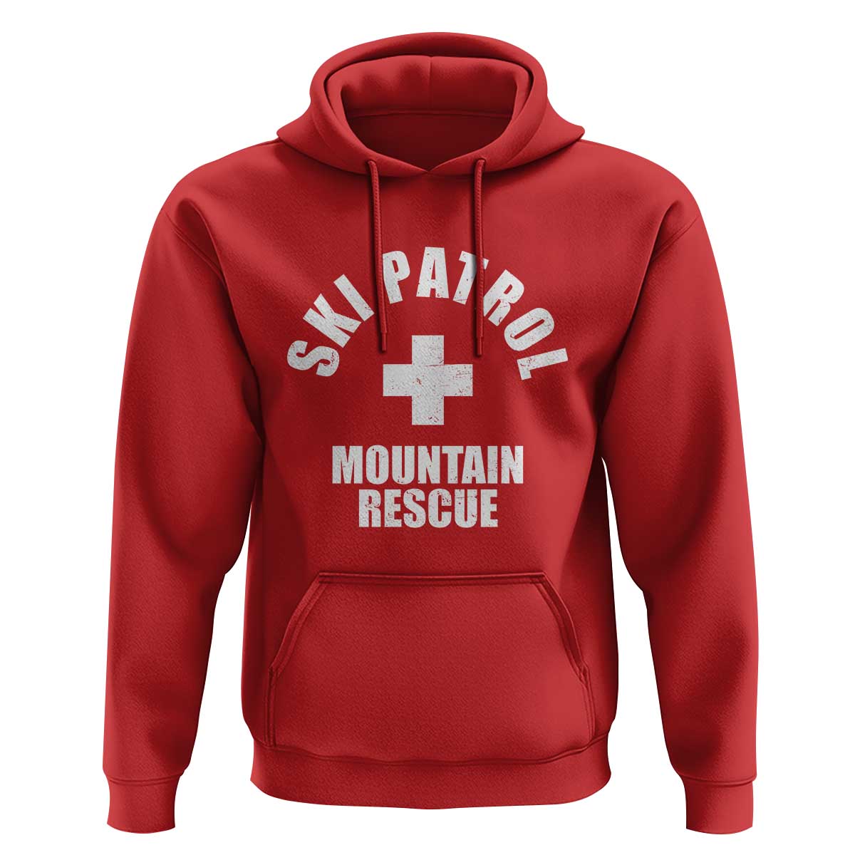 Ski Patrol Mountain Rescue Hoodie Winter Slopes Skiing Snowboarding - Wonder Print Shop