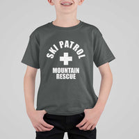 Ski Patrol Mountain Rescue T Shirt For Kid Winter Slopes Skiing Snowboarding - Wonder Print Shop