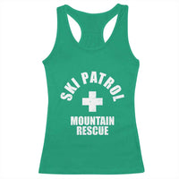 Ski Patrol Mountain Rescue Racerback Tank Top Winter Slopes Skiing Snowboarding - Wonder Print Shop