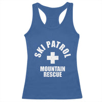 Ski Patrol Mountain Rescue Racerback Tank Top Winter Slopes Skiing Snowboarding - Wonder Print Shop