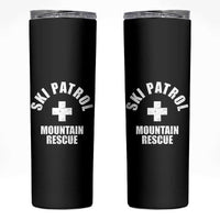 Ski Patrol Mountain Rescue Skinny Tumbler Winter Slopes Skiing Snowboarding - Wonder Print Shop