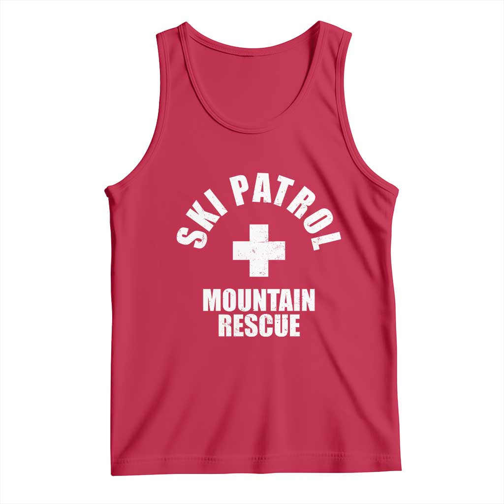 Ski Patrol Mountain Rescue Tank Top Winter Slopes Skiing Snowboarding - Wonder Print Shop