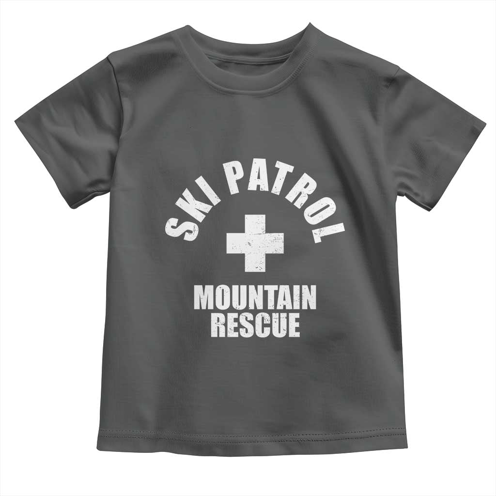 Ski Patrol Mountain Rescue Toddler T Shirt Winter Slopes Skiing Snowboarding - Wonder Print Shop