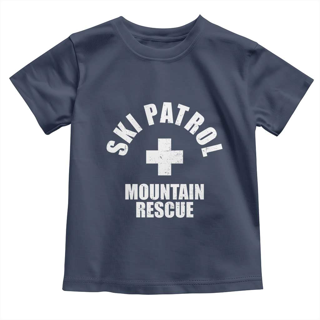 Ski Patrol Mountain Rescue Toddler T Shirt Winter Slopes Skiing Snowboarding - Wonder Print Shop