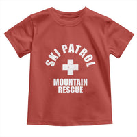 Ski Patrol Mountain Rescue Toddler T Shirt Winter Slopes Skiing Snowboarding - Wonder Print Shop