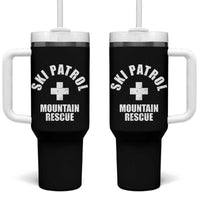 Ski Patrol Mountain Rescue Tumbler With Handle Winter Slopes Skiing Snowboarding - Wonder Print Shop