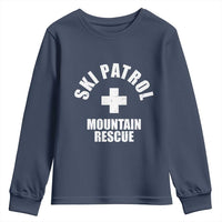 Ski Patrol Mountain Rescue Youth Sweatshirt Winter Slopes Skiing Snowboarding - Wonder Print Shop