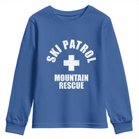 Ski Patrol Mountain Rescue Youth Sweatshirt Winter Slopes Skiing Snowboarding - Wonder Print Shop