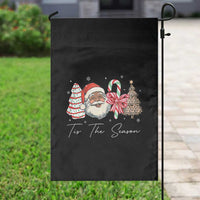 Funny Black Christmas Garden Flag Tis The Season African American Santa - Wonder Print Shop