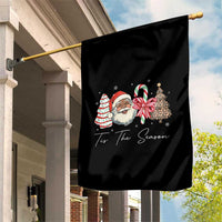 Funny Black Christmas Garden Flag Tis The Season African American Santa - Wonder Print Shop