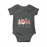 Funny Black Christmas Baby Onesie Tis The Season African American Santa - Wonder Print Shop