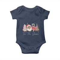 Funny Black Christmas Baby Onesie Tis The Season African American Santa - Wonder Print Shop