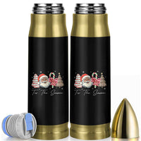 Funny Black Christmas Bullet Tumbler Tis The Season African American Santa - Wonder Print Shop