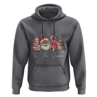 Funny Black Christmas Hoodie Tis The Season African American Santa - Wonder Print Shop