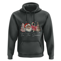Funny Black Christmas Hoodie Tis The Season African American Santa - Wonder Print Shop