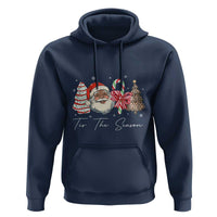 Funny Black Christmas Hoodie Tis The Season African American Santa - Wonder Print Shop