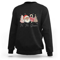 Funny Black Christmas Sweatshirt Tis The Season African American Santa - Wonder Print Shop
