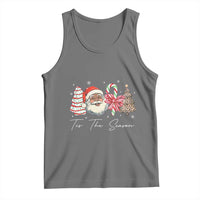 Funny Black Christmas Tank Top Tis The Season African American Santa - Wonder Print Shop