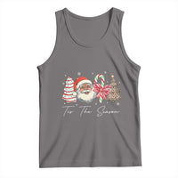 Funny Black Christmas Tank Top Tis The Season African American Santa - Wonder Print Shop
